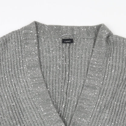 Womens UK Size One Size NEXT Grey Cardigan Jumper