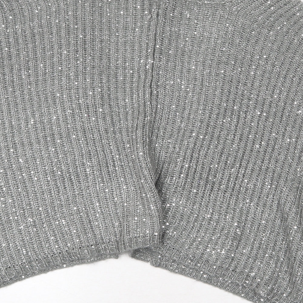 Womens UK Size One Size NEXT Grey Cardigan Jumper