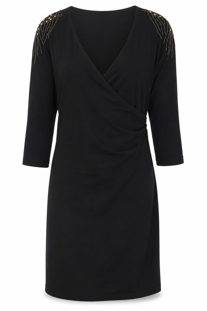 Womens UK Size 14 Kaliko Black Pullover Jumper