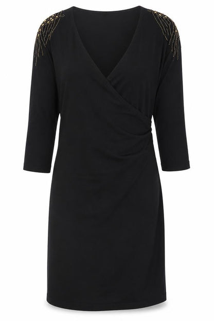 Womens UK Size 14 Kaliko Black Pullover Jumper