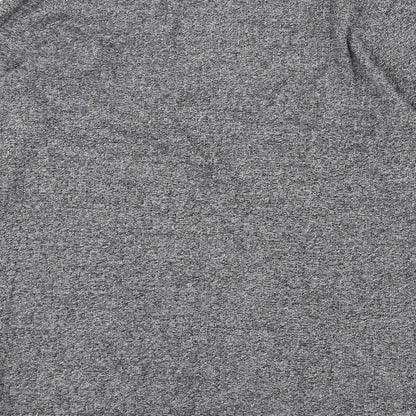 Topman Mens Grey Round Neck Geometric Cotton Pullover Jumper Size S Long Sleeve