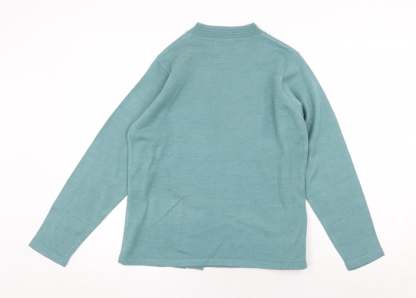 Womens UK Size S EWM Green Cardigan Jumper