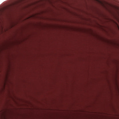 Topshop Womens Red Polyester Pullover Sweatshirt Size 6 Pullover - Copenhagen