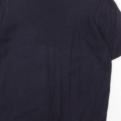 Womens UK Size 10 Bonmarché Blue Basic T-Shirt