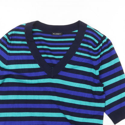 Womens UK Size S Planet Multicoloured Pullover Jumper