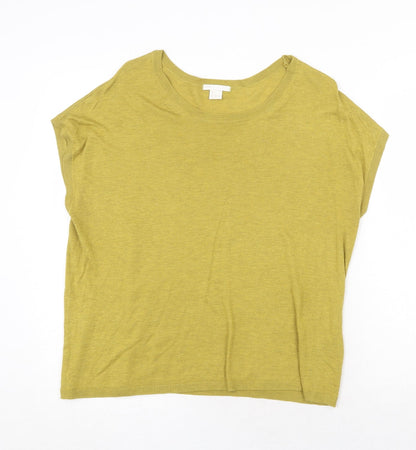 Womens UK Size L H&M Yellow Pullover Jumper