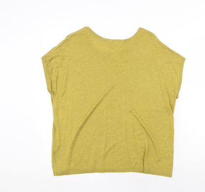 Womens UK Size L H&M Yellow Pullover Jumper