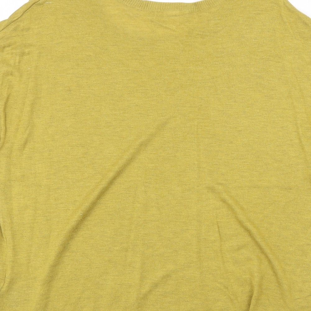 Womens UK Size L H&M Yellow Pullover Jumper