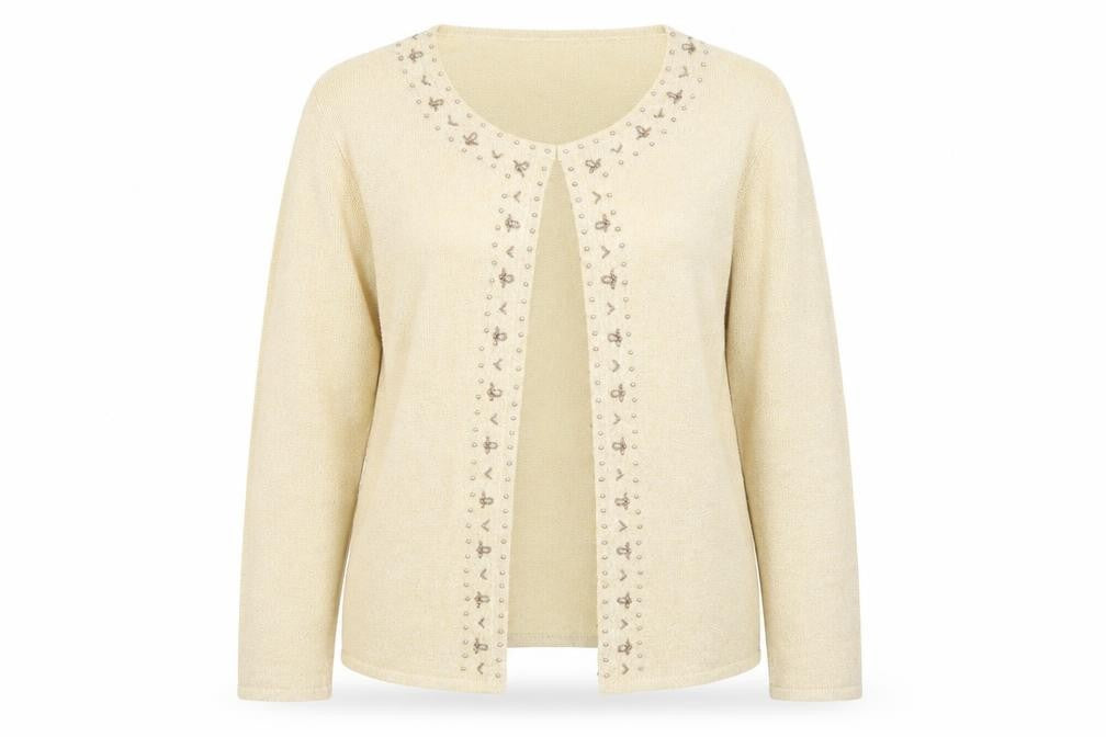 Womens UK Size M OPUS Gold Cardigan Jumper