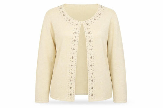 Womens UK Size M OPUS Gold Cardigan Jumper