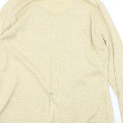 Womens UK Size M OPUS Gold Cardigan Jumper
