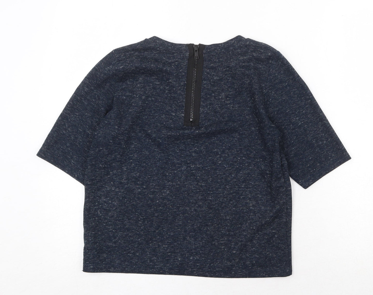 Womens UK Size 6 Topshop Blue Basic T-Shirt