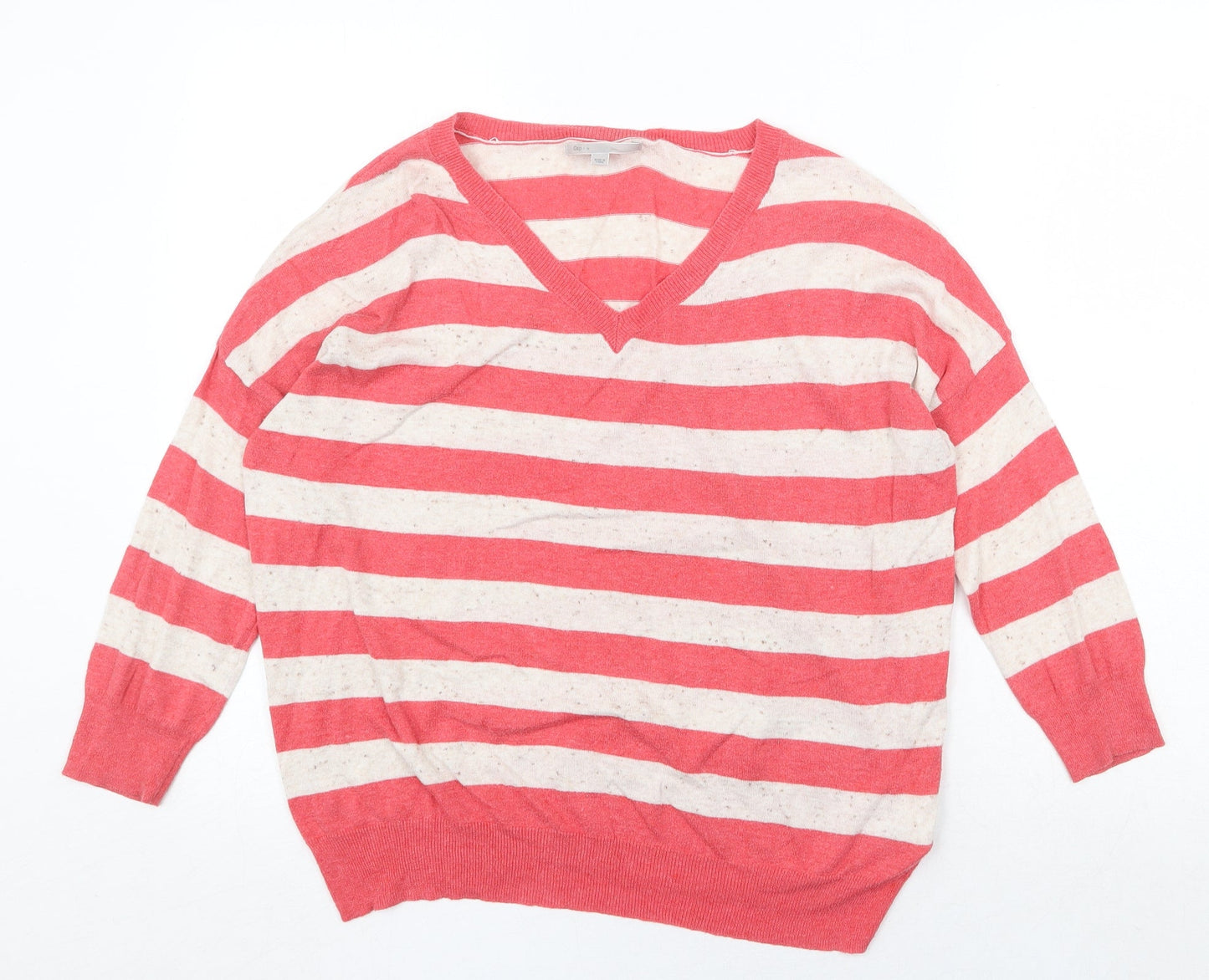 Womens UK Size M New Look Red Pullover Jumper