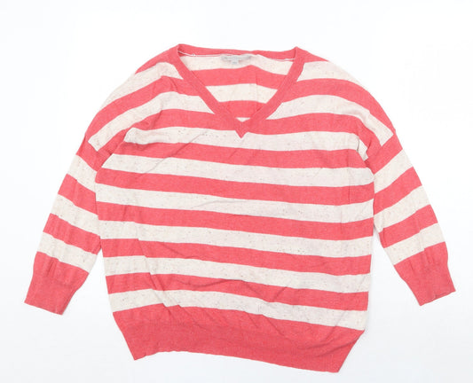 Womens UK Size M New Look Red Pullover Jumper