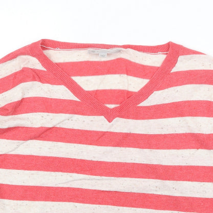 Womens UK Size M New Look Red Pullover Jumper