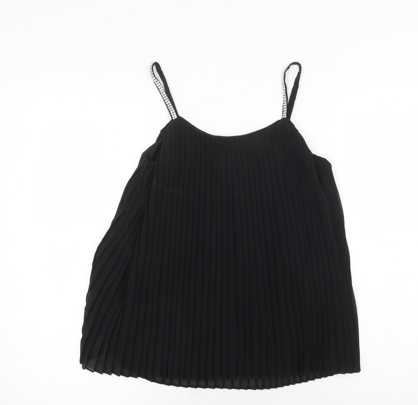 Womens UK Size 6 Quiz Black Basic Tank