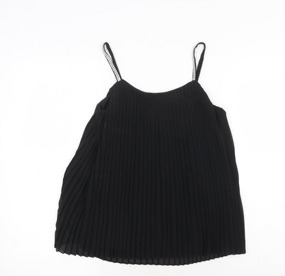 Womens UK Size 6 Quiz Black Basic Tank