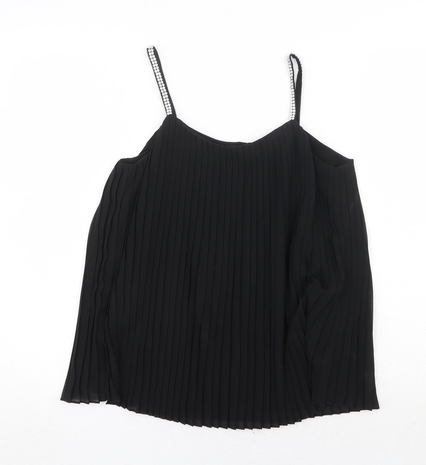 Womens UK Size 6 Quiz Black Basic Tank