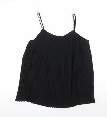 Womens UK Size 6 Quiz Black Basic Tank