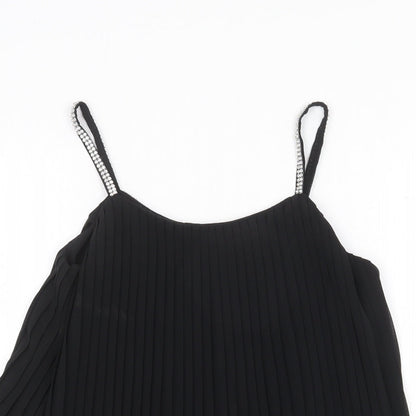 Womens UK Size 6 Quiz Black Basic Tank