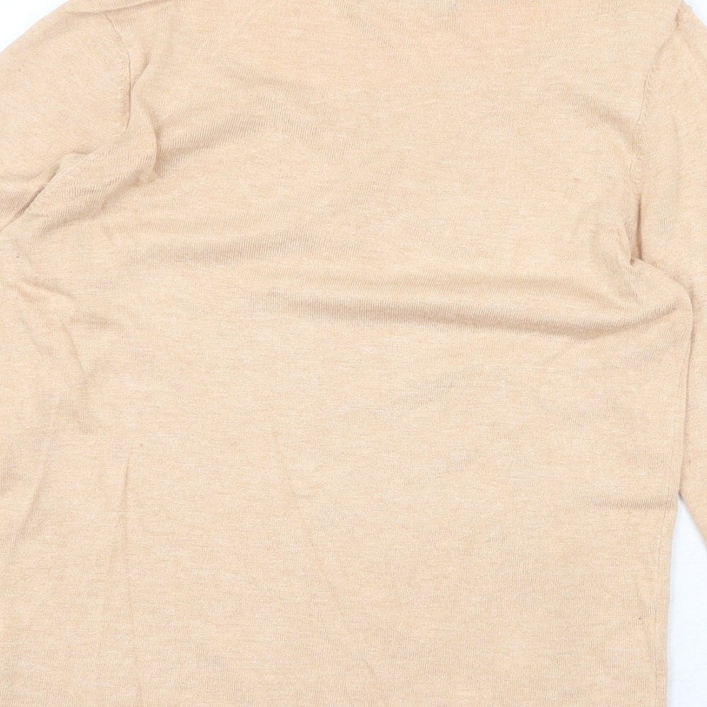 Womens UK Size 10 Marks and Spencer Beige Pullover Jumper