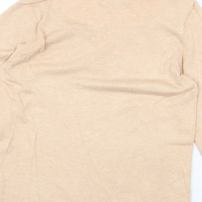 Womens UK Size 10 Marks and Spencer Beige Pullover Jumper