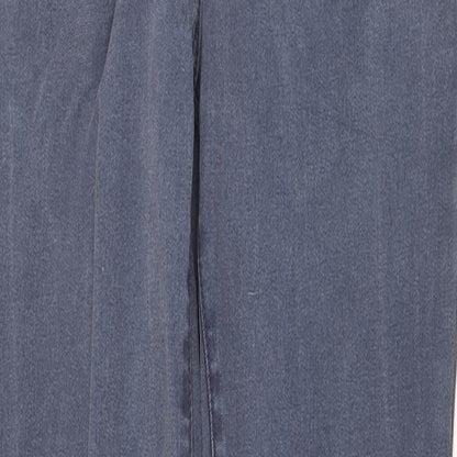 NEXT Womens Blue Cotton Skinny Jeans Size 8 Regular Zip