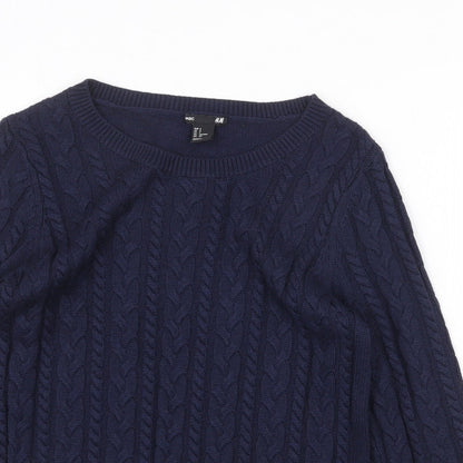 Womens UK Size S H&M Blue Pullover Jumper