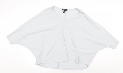 Womens UK Size S New Look Grey Pullover Jumper