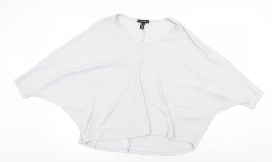 Womens UK Size S New Look Grey Pullover Jumper