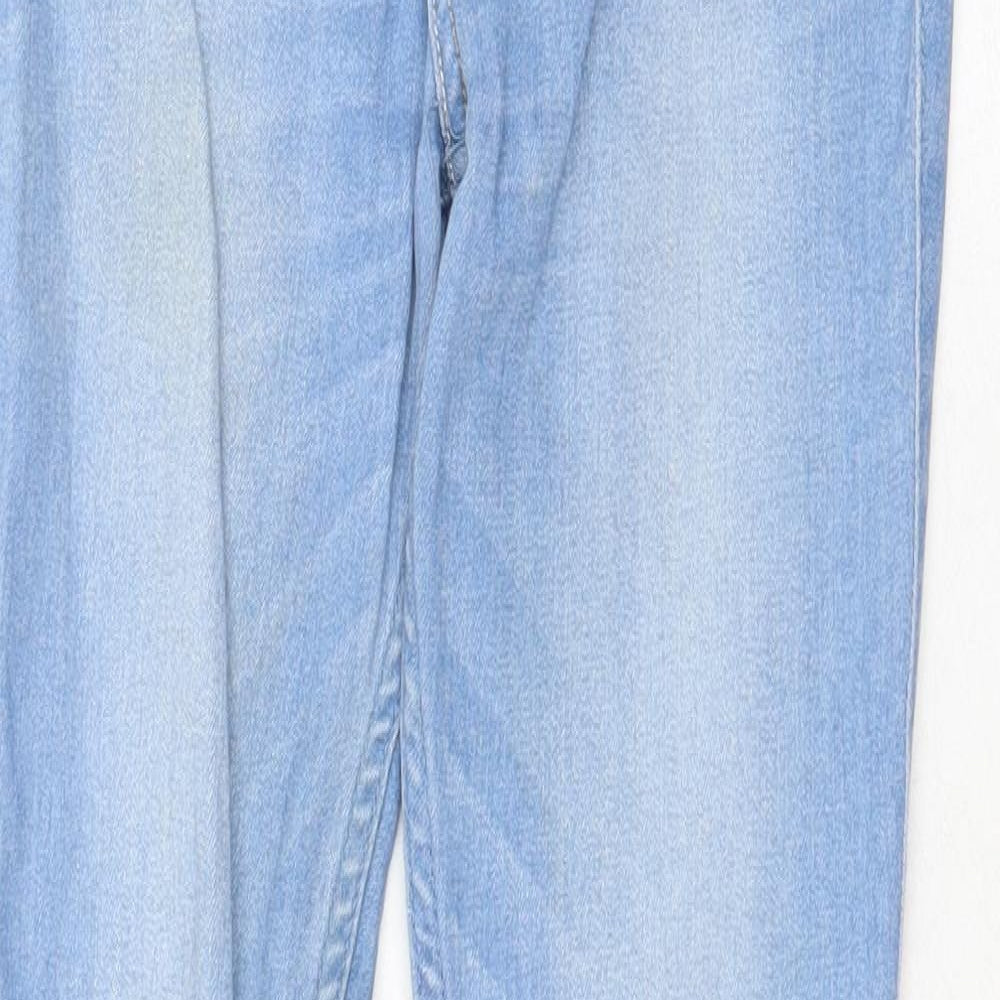 Hollister Womens Blue Cotton Skinny Jeans Size 25 in Regular Zip