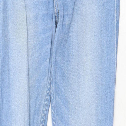 Hollister Womens Blue Cotton Skinny Jeans Size 25 in Regular Zip