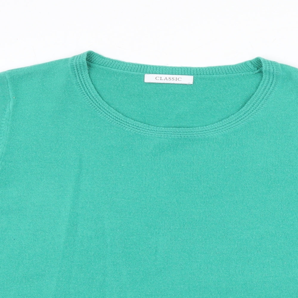 Womens UK Size 18 Marks and Spencer Green Pullover Jumper