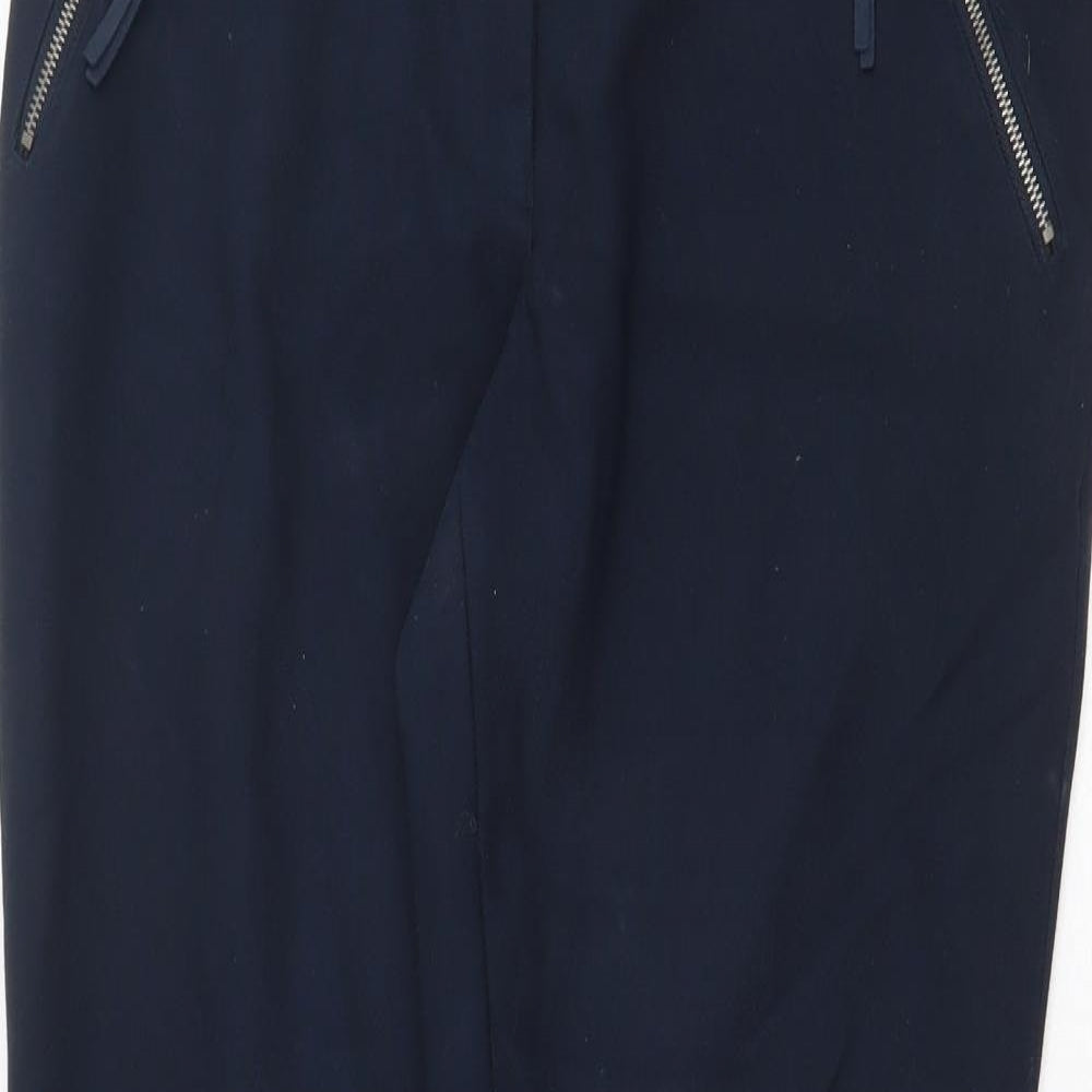 Womens UK Size 10 NEXT Regular Fit Dress Pants Blue Trousers