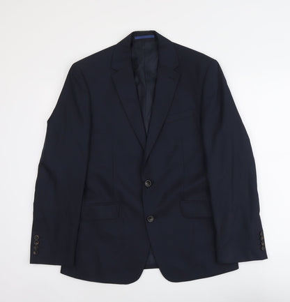 Mens UK Size M Marks and Spencer Regular Blue Suit Jacket