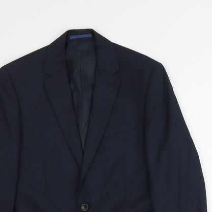 Mens UK Size M Marks and Spencer Regular Blue Suit Jacket