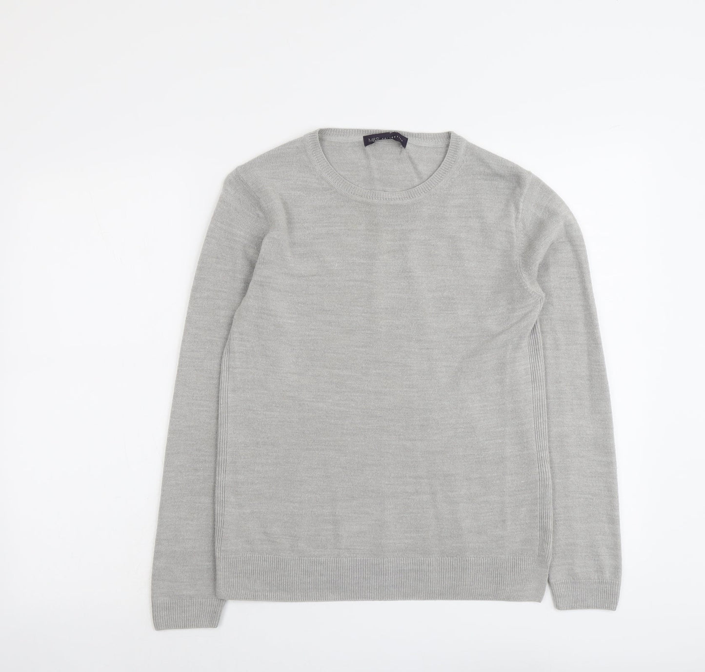 Womens UK Size 10 Marks and Spencer Grey Pullover Jumper