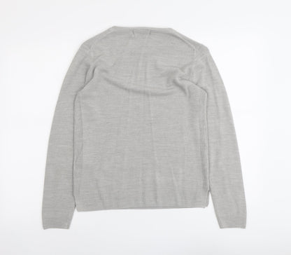 Womens UK Size 10 Marks and Spencer Grey Pullover Jumper