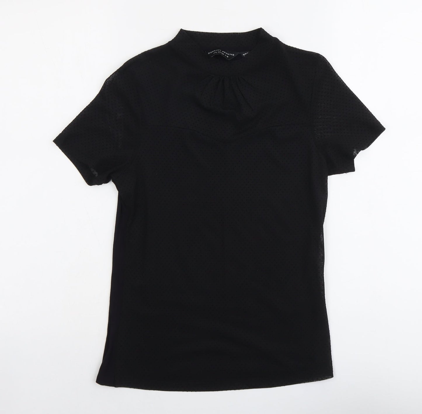 Womens UK Size 8 Dorothy Perkins Beige Basic T-Shirt