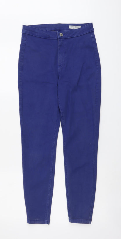 Womens UK Size 10 Marks and Spencer Regular Fit Skinny Blue Jeans
