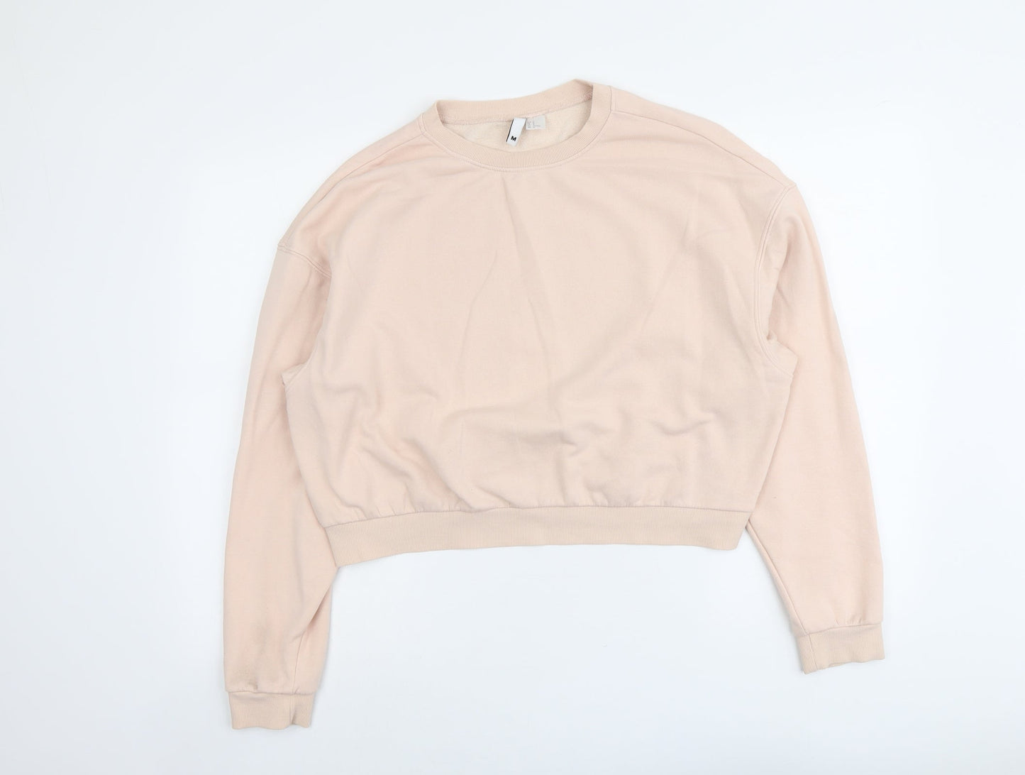 H&M Womens Pink Cotton Pullover Sweatshirt Size M Pullover