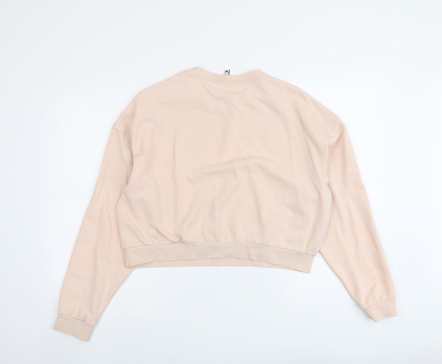 H&M Womens Pink Cotton Pullover Sweatshirt Size M Pullover