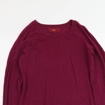Womens UK Size 8 NEXT Purple Pullover Jumper