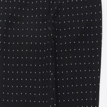 Womens UK Size 12 Katherine Barclay Regular Fit Chino Black Trousers