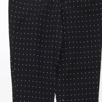 Womens UK Size 12 Katherine Barclay Regular Fit Chino Black Trousers
