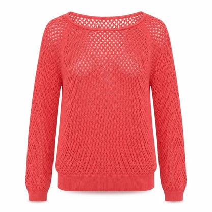 Blue Motion Womens Pink Boat Neck Cotton Pullover Jumper Size M