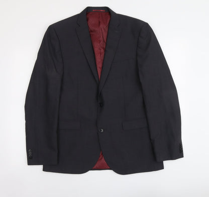 NEXT Mens Grey Wool Jacket Suit Jacket Size L Regular