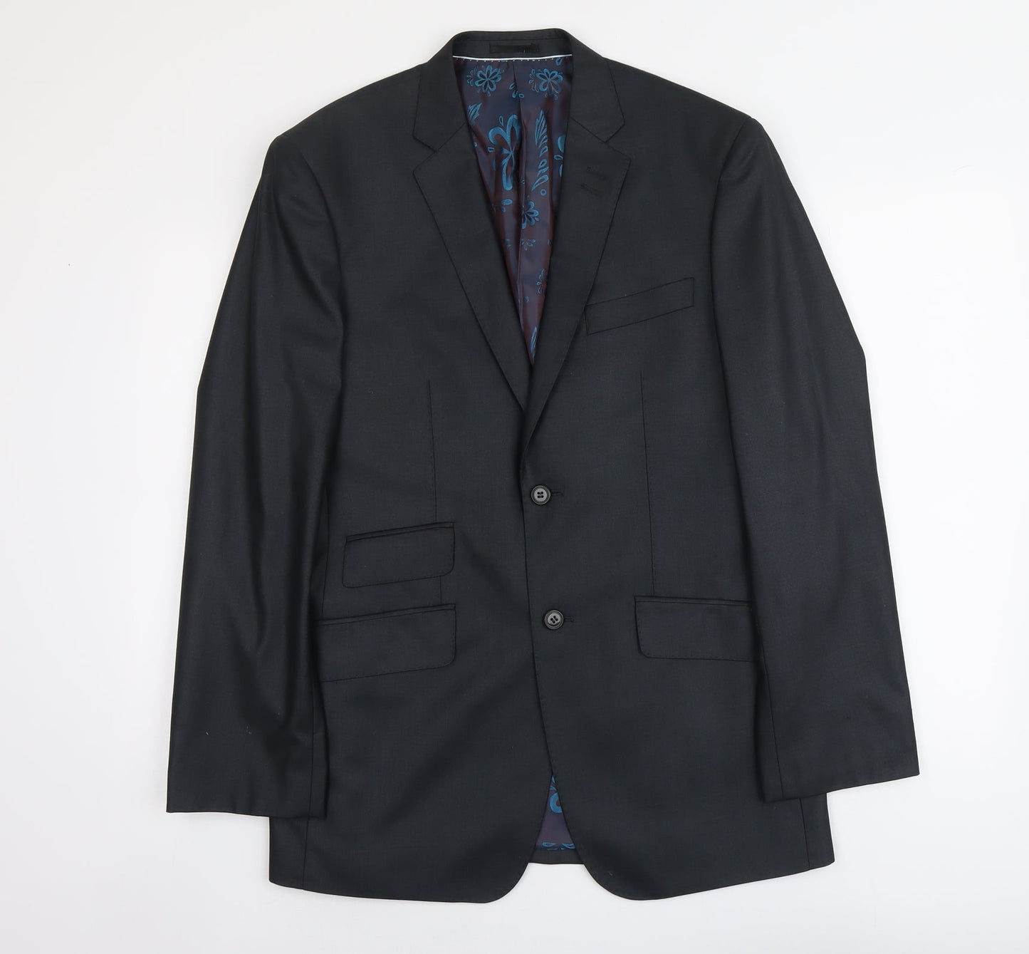Mens UK Size M Milan Regular Grey Suit Jacket