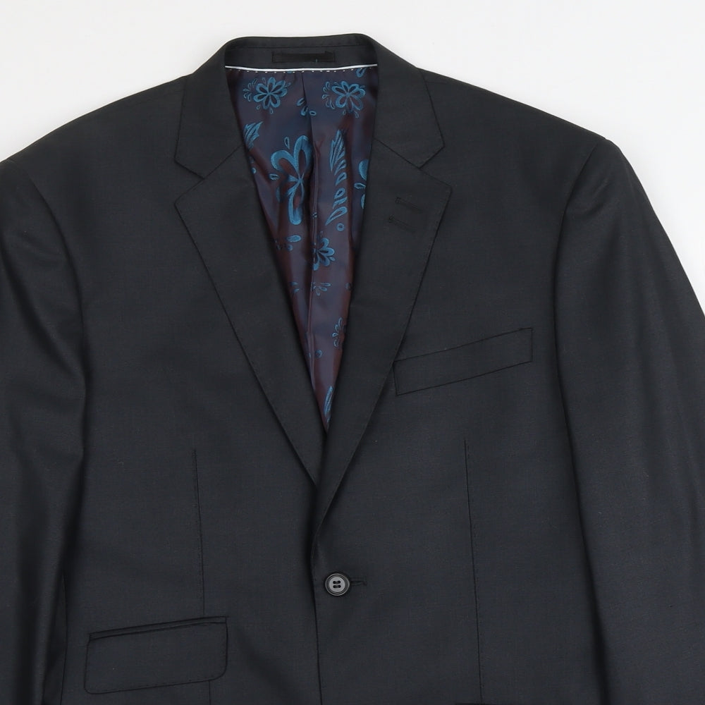 Mens UK Size M Milan Regular Grey Suit Jacket