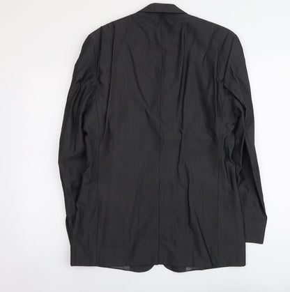 Mens UK Size L River Island Regular Grey Suit Jacket